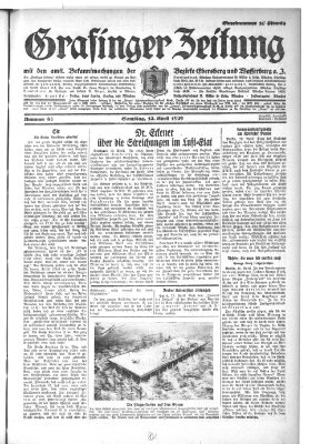 Grafinger Zeitung Samstag 13. April 1929