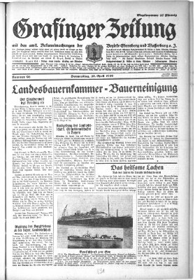 Grafinger Zeitung Donnerstag 25. April 1929