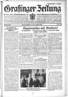 Grafinger Zeitung Montag 29. April 1929