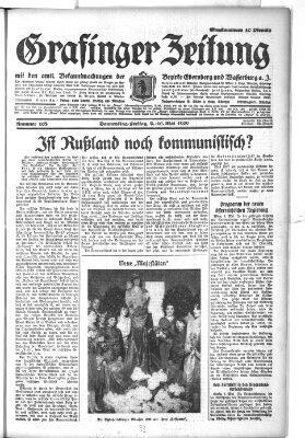 Grafinger Zeitung Donnerstag 9. Mai 1929