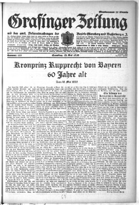 Grafinger Zeitung Samstag 18. Mai 1929