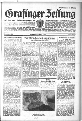 Grafinger Zeitung Samstag 8. Juni 1929