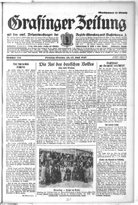 Grafinger Zeitung Montag 24. Juni 1929