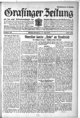 Grafinger Zeitung Montag 1. Juli 1929