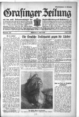 Grafinger Zeitung Mittwoch 3. Juli 1929