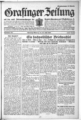 Grafinger Zeitung Montag 15. Juli 1929