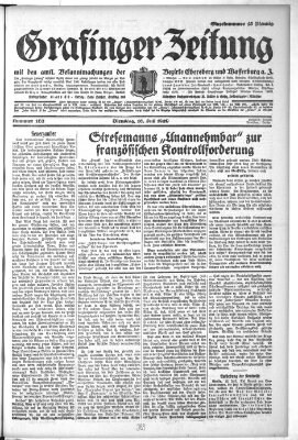 Grafinger Zeitung Dienstag 16. Juli 1929