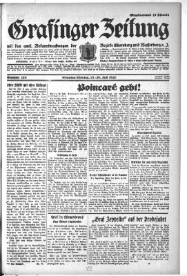 Grafinger Zeitung Sonntag 28. Juli 1929