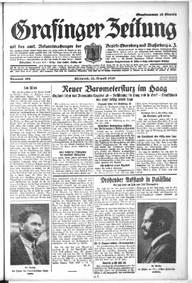 Grafinger Zeitung Mittwoch 28. August 1929