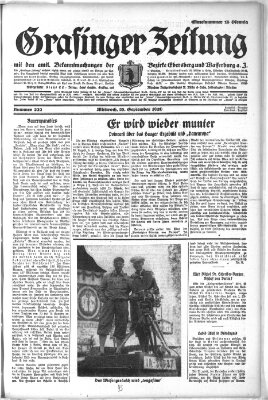 Grafinger Zeitung Mittwoch 25. September 1929