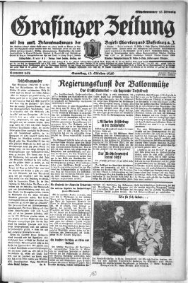 Grafinger Zeitung Samstag 12. Oktober 1929