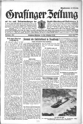 Grafinger Zeitung Montag 28. Oktober 1929