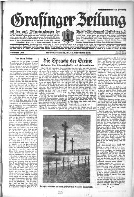 Grafinger Zeitung Sonntag 10. November 1929