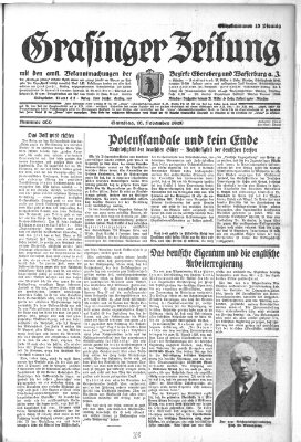 Grafinger Zeitung Samstag 16. November 1929