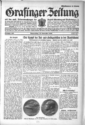 Grafinger Zeitung Donnerstag 28. November 1929