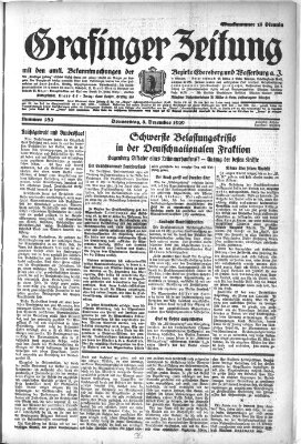 Grafinger Zeitung Donnerstag 5. Dezember 1929