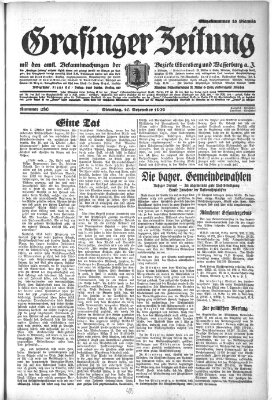 Grafinger Zeitung Dienstag 10. Dezember 1929