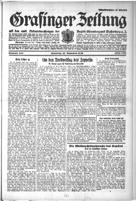 Grafinger Zeitung Samstag 28. Dezember 1929