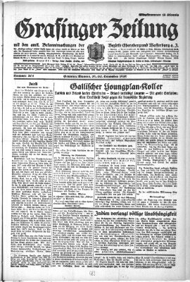 Grafinger Zeitung Montag 30. Dezember 1929