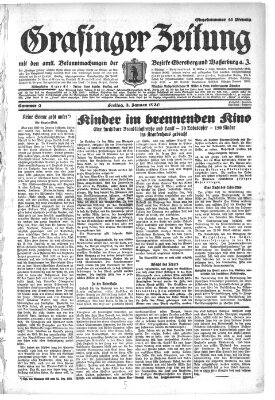 Grafinger Zeitung Freitag 3. Januar 1930