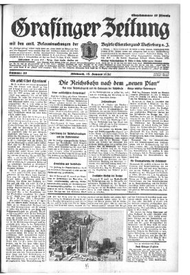 Grafinger Zeitung Mittwoch 29. Januar 1930