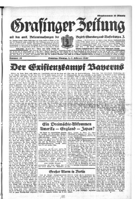 Grafinger Zeitung Montag 3. Februar 1930