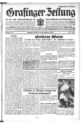 Grafinger Zeitung Montag 17. Februar 1930