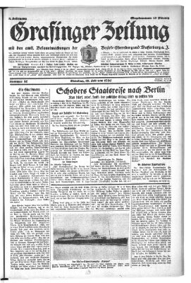 Grafinger Zeitung Dienstag 25. Februar 1930