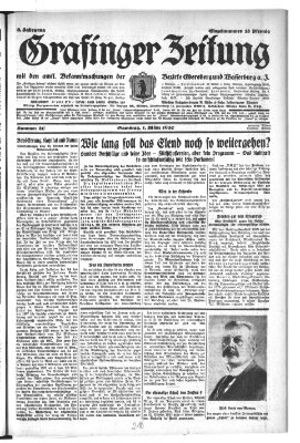 Grafinger Zeitung Samstag 1. März 1930