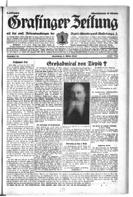 Grafinger Zeitung Samstag 8. März 1930