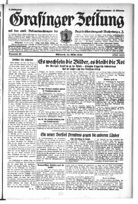 Grafinger Zeitung Mittwoch 12. März 1930