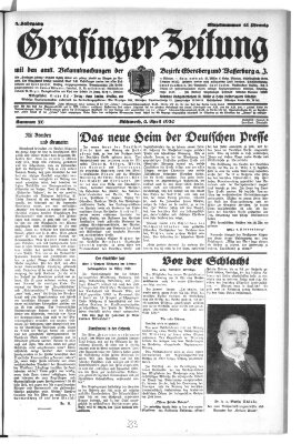 Grafinger Zeitung Mittwoch 2. April 1930