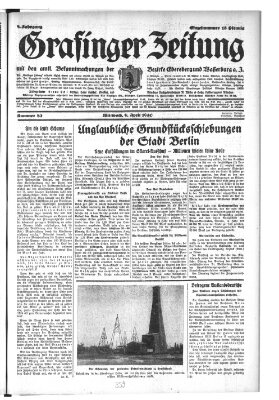 Grafinger Zeitung Mittwoch 9. April 1930