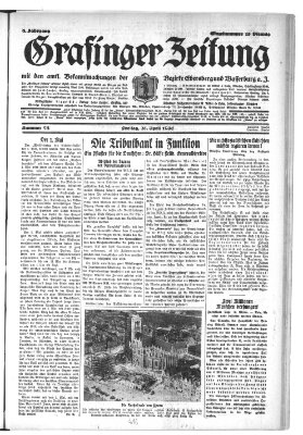 Grafinger Zeitung Freitag 25. April 1930