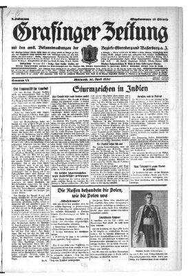 Grafinger Zeitung Mittwoch 30. April 1930