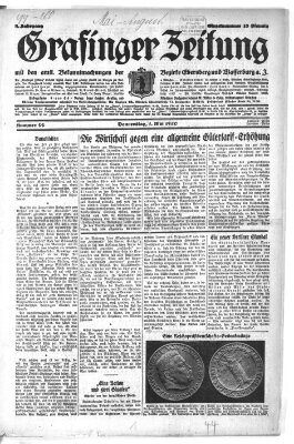 Grafinger Zeitung Donnerstag 1. Mai 1930