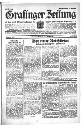 Grafinger Zeitung Sonntag 4. Mai 1930