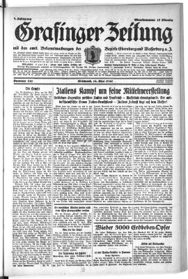 Grafinger Zeitung Mittwoch 14. Mai 1930