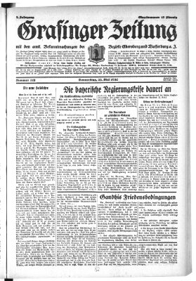 Grafinger Zeitung Donnerstag 22. Mai 1930