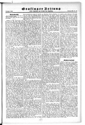 Grafinger Zeitung Dienstag 3. Juni 1930