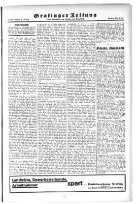 Grafinger Zeitung Sonntag 22. Juni 1930