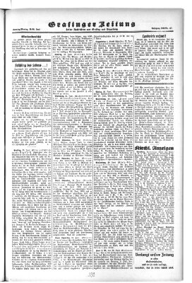 Grafinger Zeitung Sonntag 29. Juni 1930