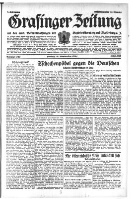 Grafinger Zeitung Freitag 26. September 1930