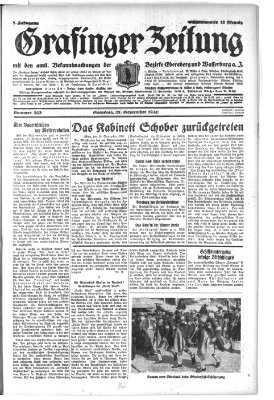 Grafinger Zeitung Samstag 27. September 1930