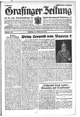 Grafinger Zeitung Dienstag 30. September 1930