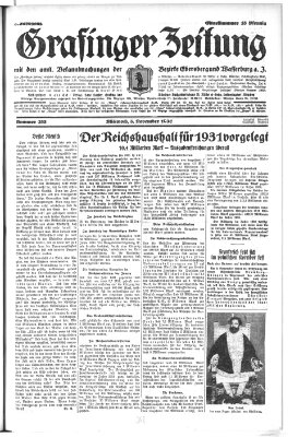 Grafinger Zeitung Mittwoch 5. November 1930