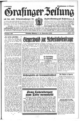 Grafinger Zeitung Montag 10. November 1930