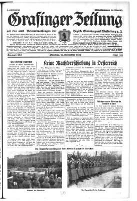 Grafinger Zeitung Dienstag 11. November 1930