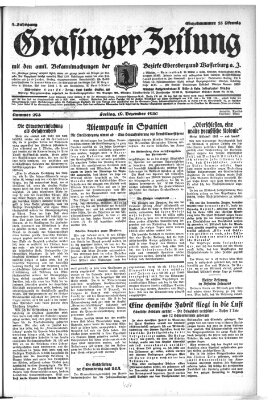 Grafinger Zeitung Freitag 19. Dezember 1930