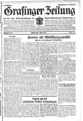 Grafinger Zeitung Mittwoch 6. Mai 1931